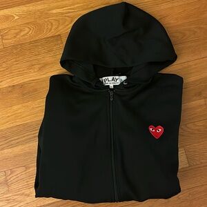 PLAY Comme des Garcons zip up hoodie